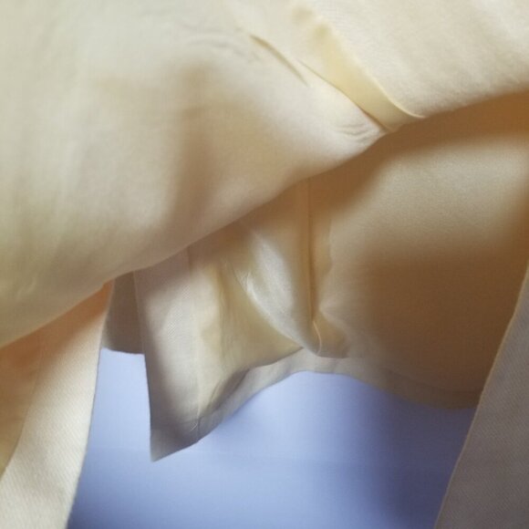 Talbot's Women's Pastel Yellow Irish Linen Blazer Sz 10 - Picture 4 of 5